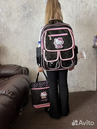Рюкзак портфель новый для девочки hello kitty