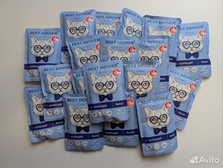 Корм Best dinner для кошек renal с курицей (18 шт)