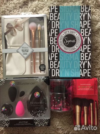 Наборы BeautyBlender, Sigma, RealTechniques