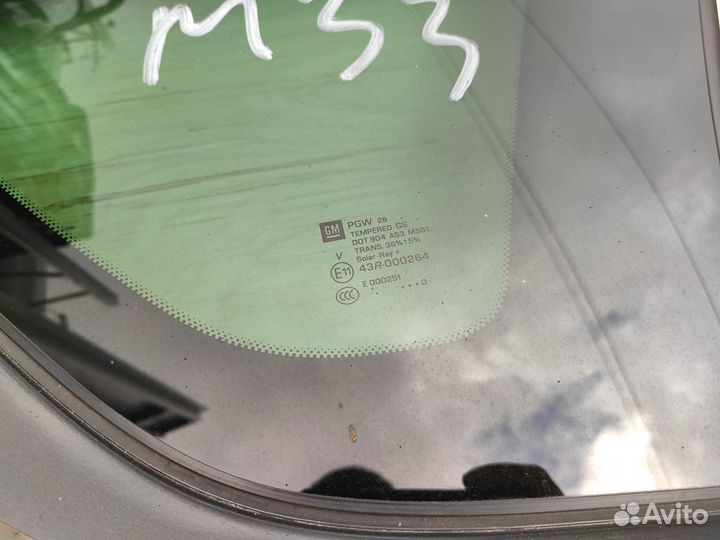 Стекло заднее правое AS3 глухое Opel Meriva B