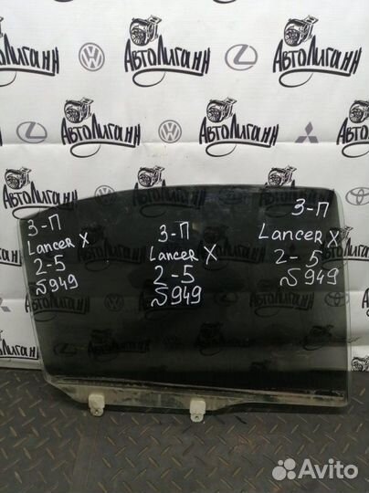 Стекло заднее правое Mitsubishi Lancer 10 седан