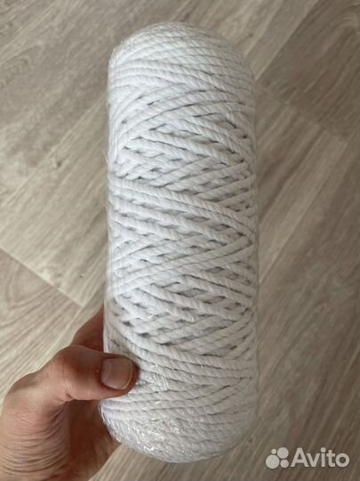 Веревка трехпрядная для макраме