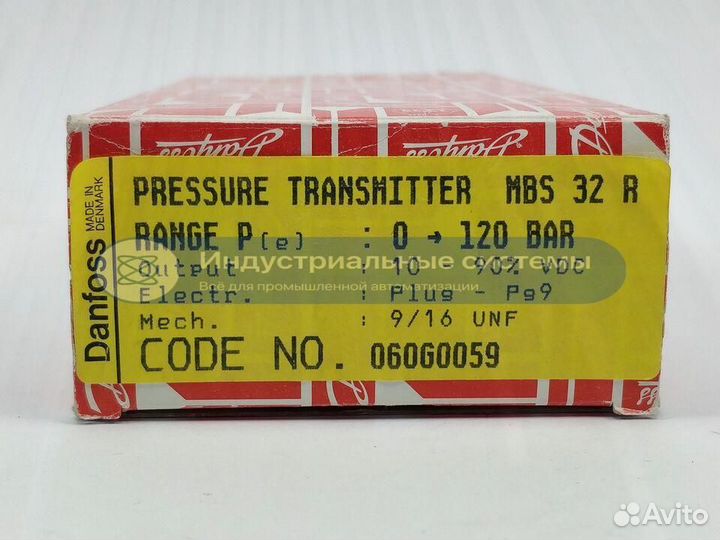 Датчик давления Danfoss 2.1oz0059 Mbs 32R 0-120BAR