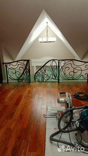 Кованое лестничное ограждение «Л016»