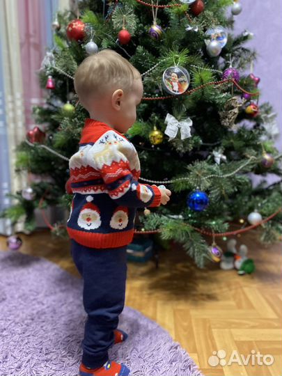 Свитер новогодний детский