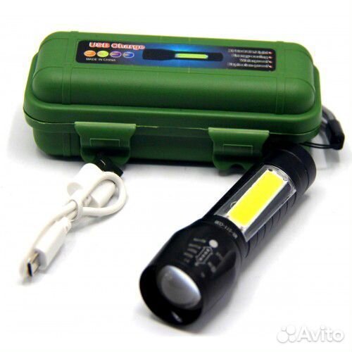 Фонарик металлический