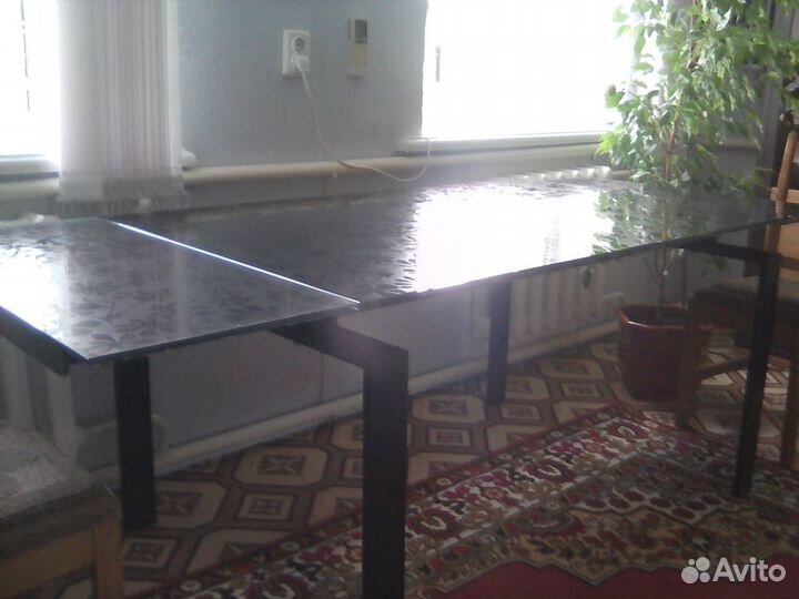 Стол стеклянный трансформер