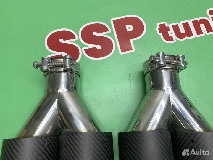 Насадка на глушитель для BMW Акрапович матовые