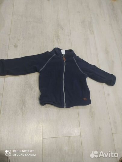 Флисовая кофта толстовка для мальчика 86 размер