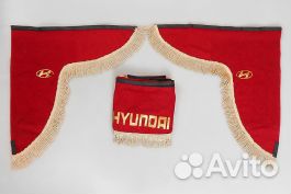 Ламбрекен лобового стекла и угол Hyundai (Красный