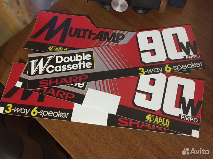 Наклейки на магнитофон 