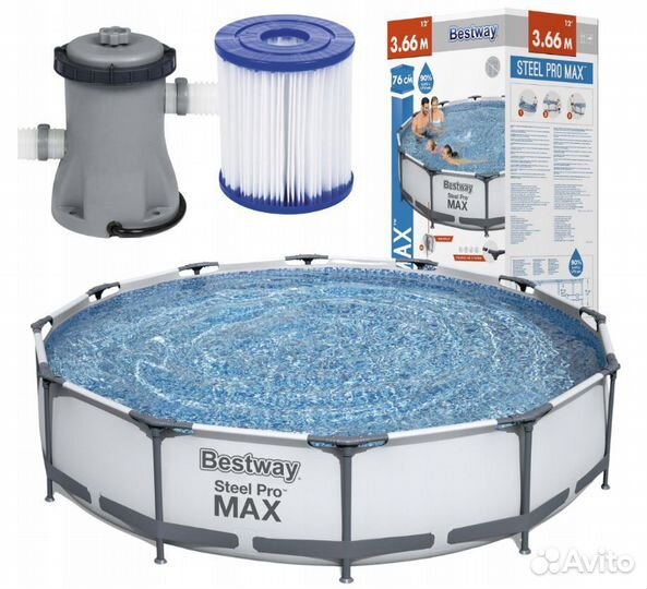 Каркасный бассейн 366 на 76 Bestway 56416