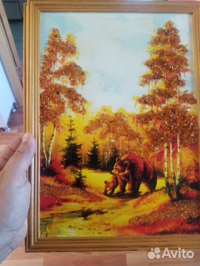 Картина янтарь