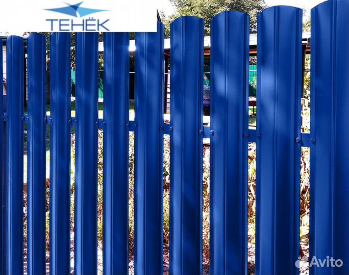 Забор из евроштакетника матовый