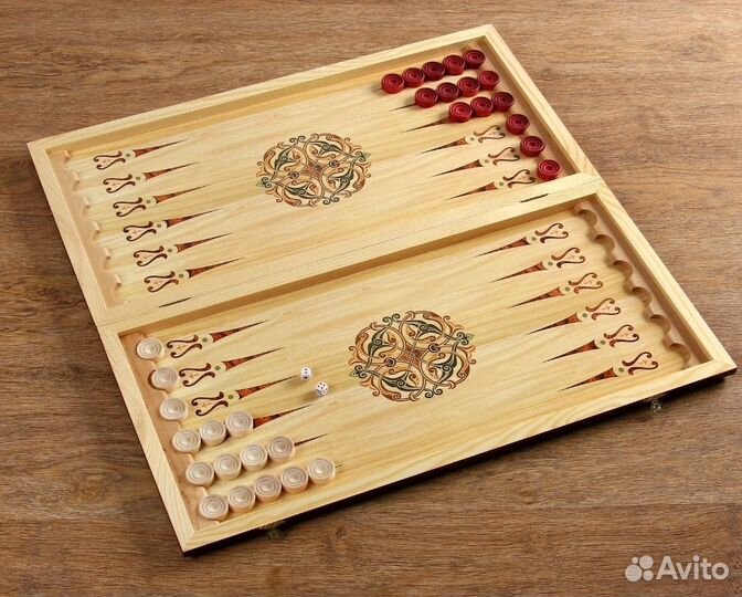 Нарды шашки, настольная игра 40х40 см