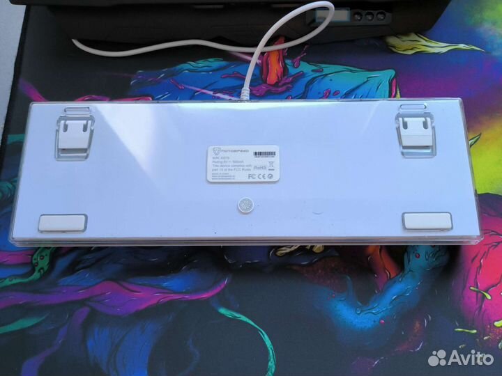 Игровая механическая клавиатура белая