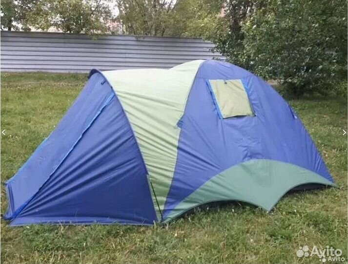 Палатка трехместная туристическая с тамбуром
