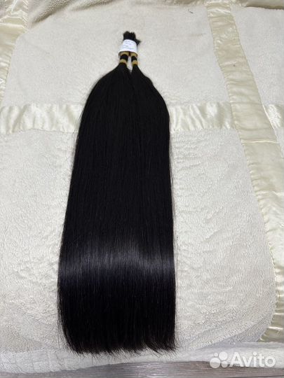 Волосы для наращивания 70 см, тон 1Б (черные)