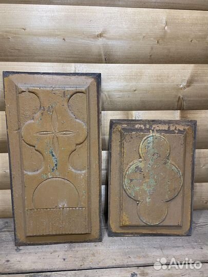 Пара Филенок Деревянные Резные