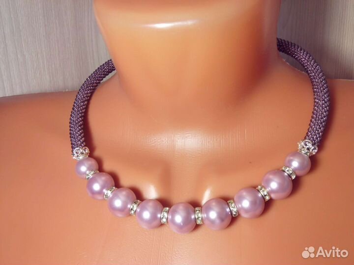 Комплект украшений колье и серьги