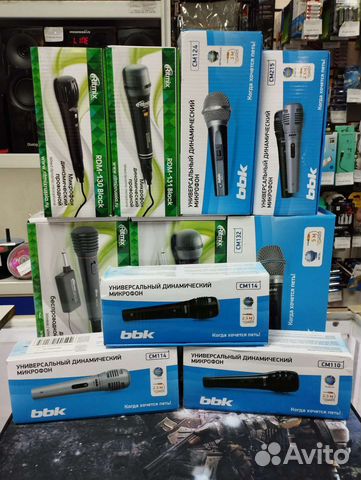 Микрофоны Караоке,Петлички,Настольные Новые Разные