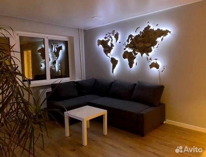 Декоративная карта мира