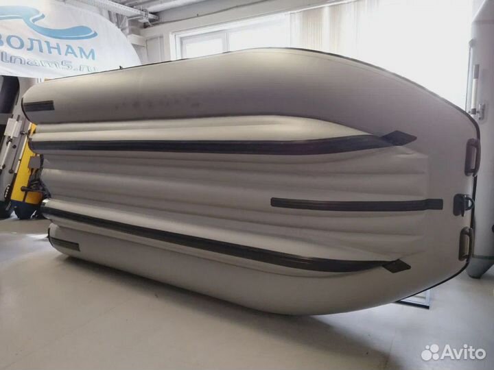 Лодка Reef Тритон 400 S-Max Fi; серо-оливковая