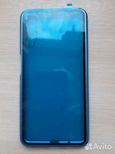 Чехол на samsung a7 2018 Стеклянный магнит,крышка