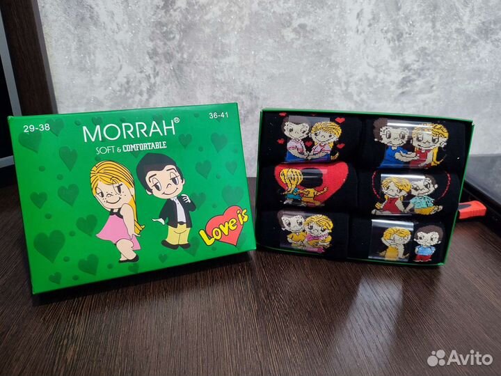 Носки в коробке love IS