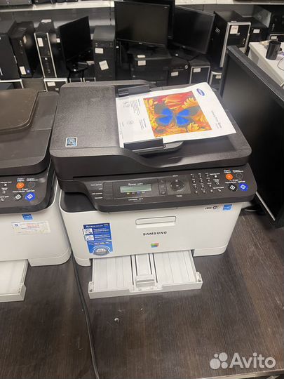 Цветное лазер. мфу Samsung Xpress C460FW с wifi