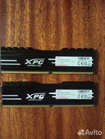 Оперативная память adata XPG gammix d10 16 гб ddr4