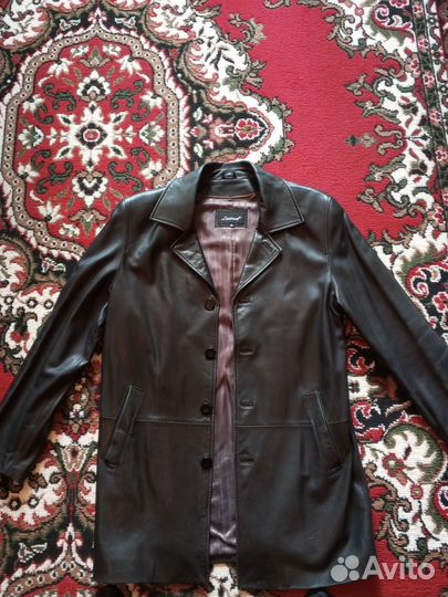 Мужской кожаный френч