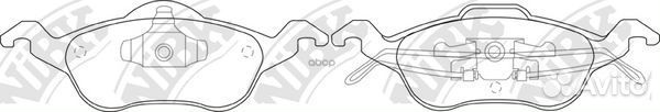 Колодки передние (Ford focus I) PN0119 NiBK