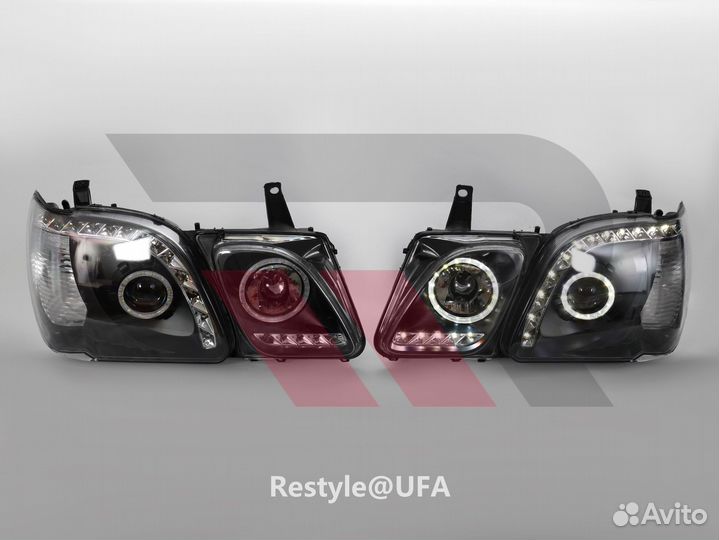 Фары Lexus LX470 LED Темные