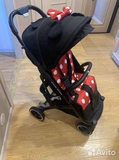 Коляска минни маус с ушками для девочки