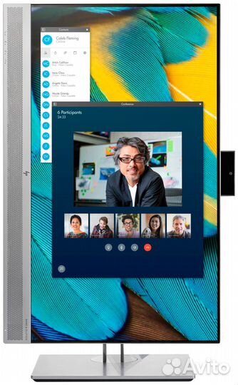 Монитор HP EliteDisplay E243m, IPS, серебристый