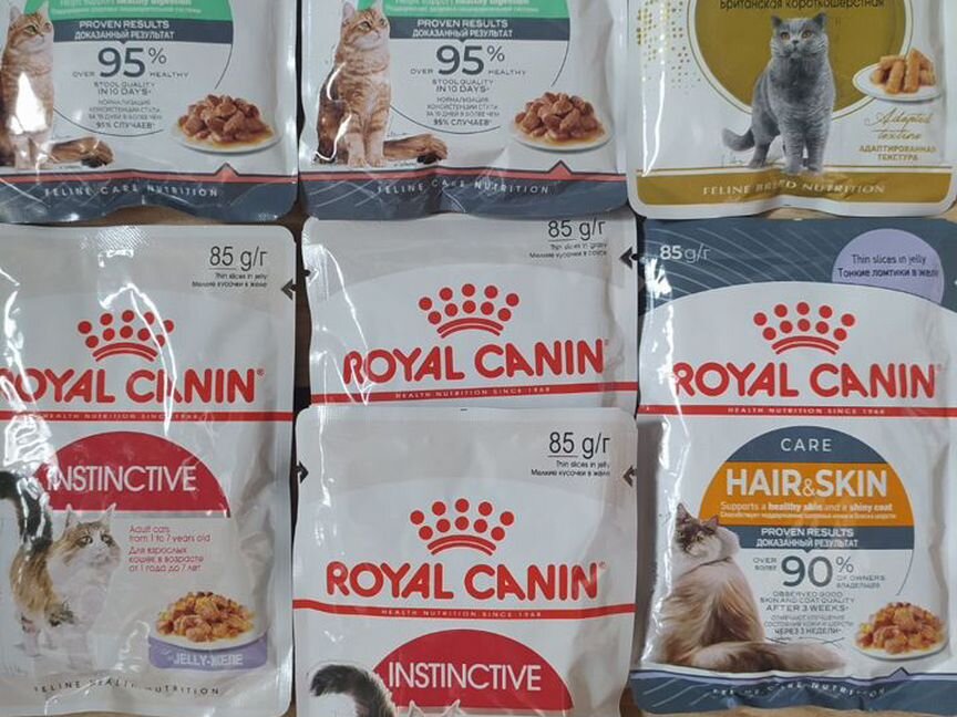 Влажный корм для кошек pro plan/royal canin