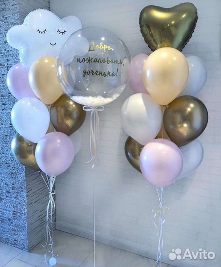 Воздушные шары на выписку