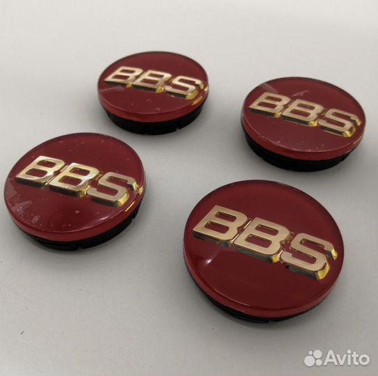 Крышки центрального отверстия BBS 56мм gold/red