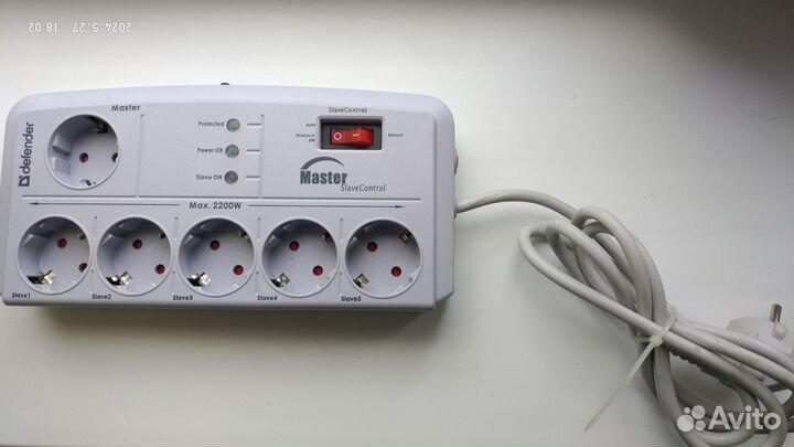 Сетевой фильтр Defender DFS 801