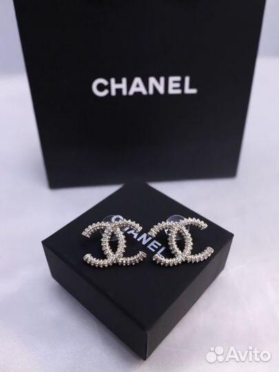 Серьги Шанель Chanel винтаж