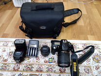 Nikon d90 kit 18-105 + af nikkor 50mm f1.8 +sb700