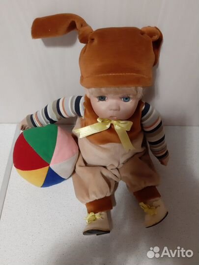 Кукла старинная,музыкальная,механика.Фарфор,Европа