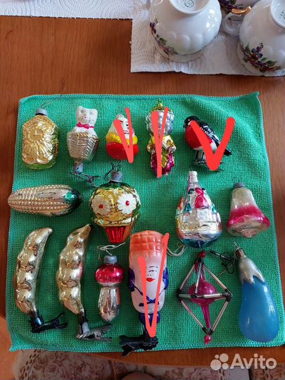 Елочные игрушки СССР редкие, каталожные