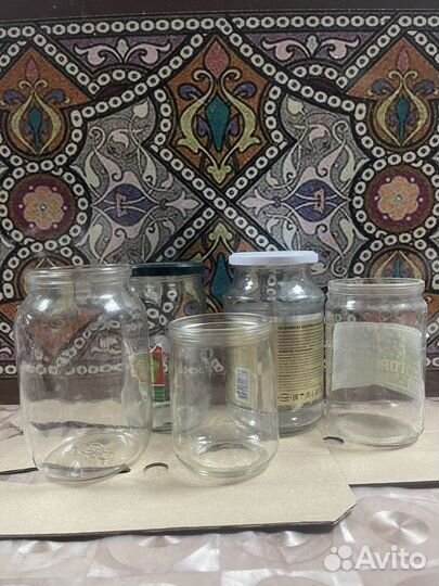 Банки стеклянные разные все по 10 р