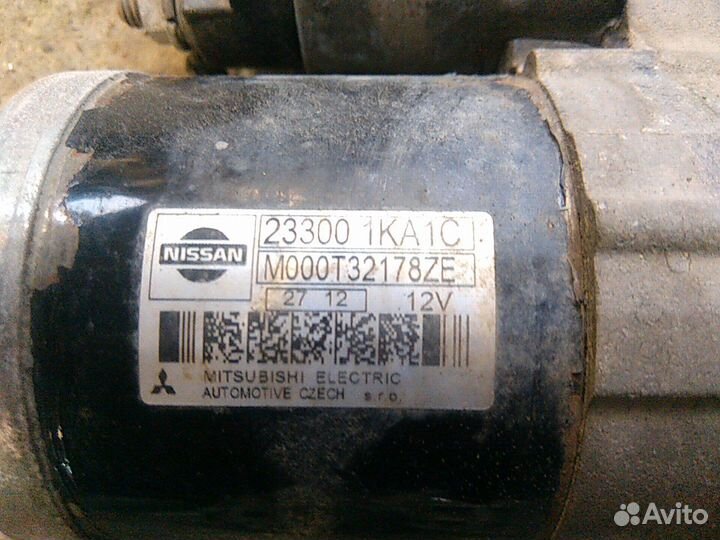 Стартер Nissan Juke F15