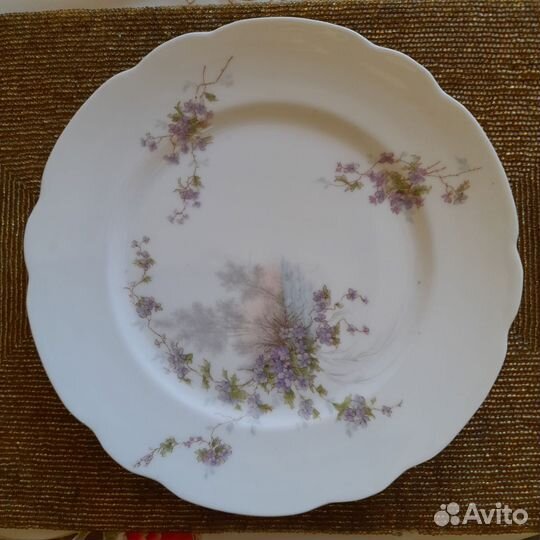 Роскошные антикварные тарелки М.С. Кузнецова