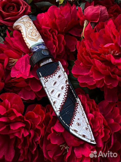 Авторская работа нож Цветник