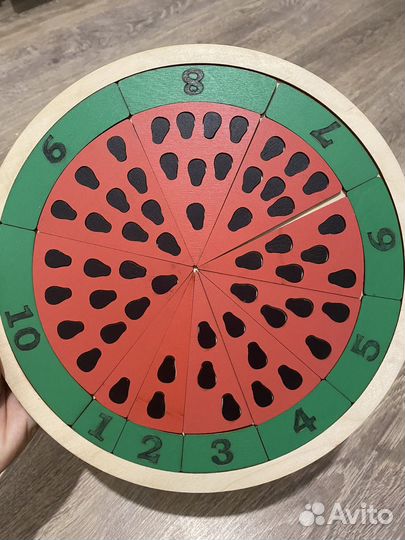 Развивающая игра математический арбуз smile decor