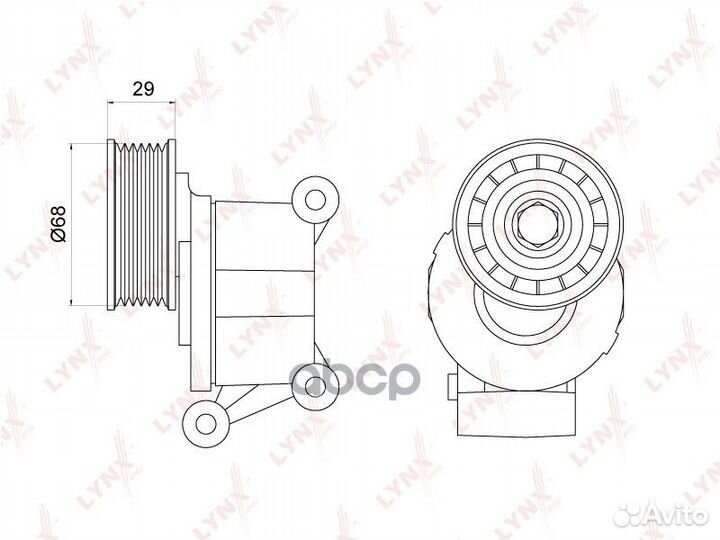 Натяжитель с роликом приводного ремня PT-3012 L